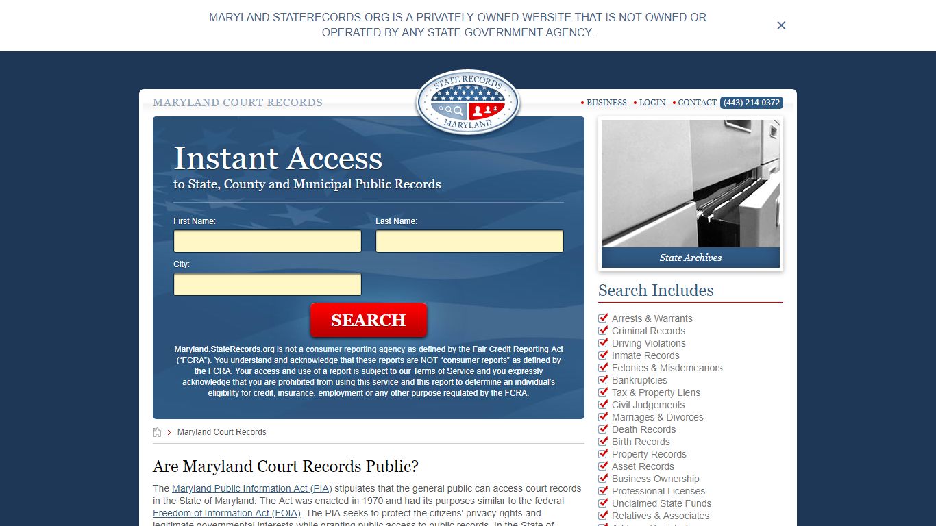 Maryland Court Records | StateRecords.org